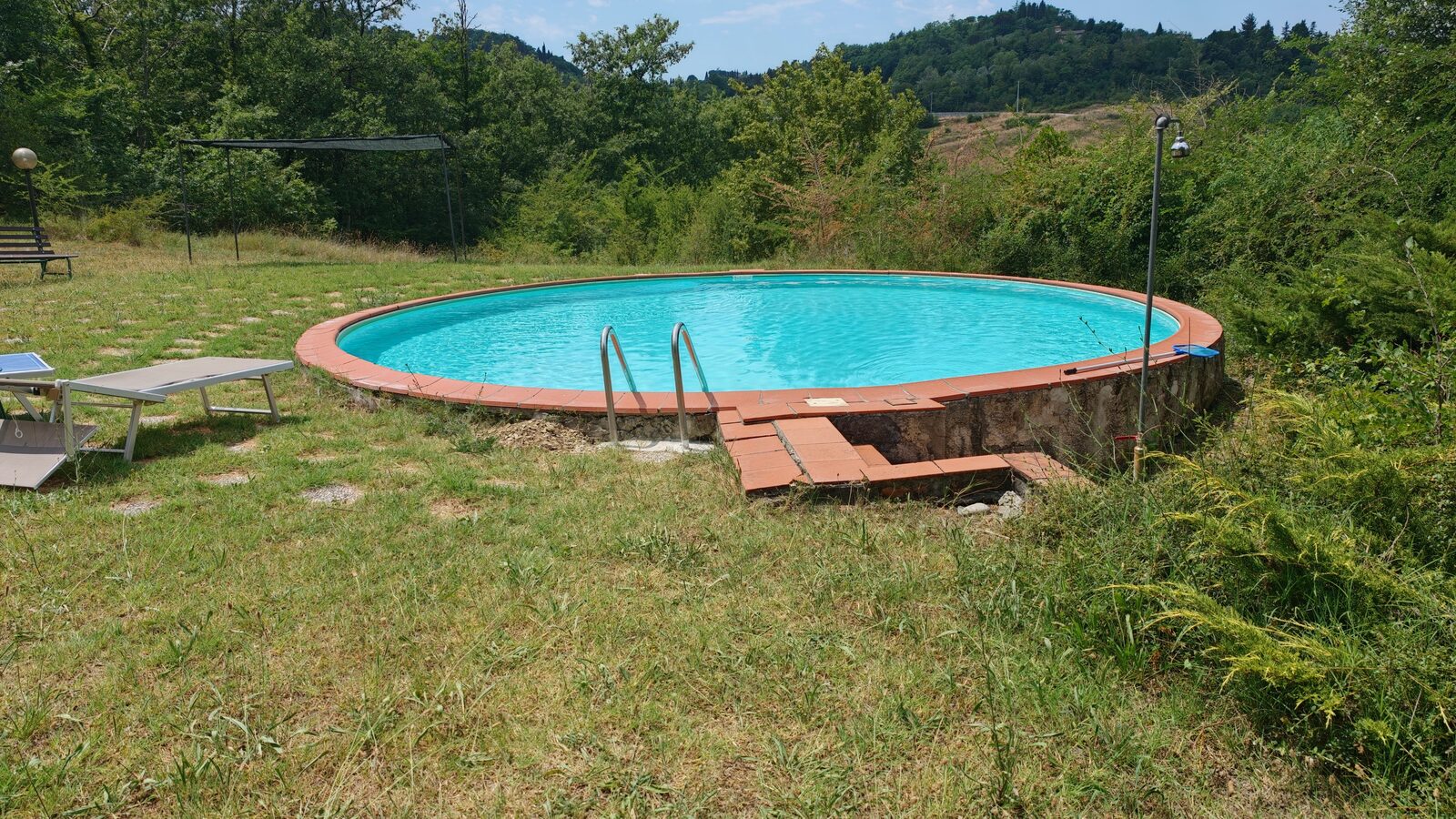 Private pool overlooking the hills